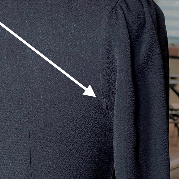 ASOS Design Black Ruffle Wrap Dress Size 4 Deep Plunging V-Neck Short Above Knee - Picture 6 of 16